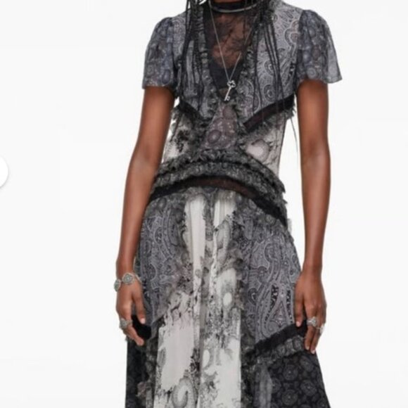 ​Limited Edition 2022 Spring Season Zara Combined Lace Dress - XXL - Picture 6 of 8